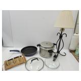 Pressure Cooker-no Jiggler,Pyrex 8.5", Table Lamp+