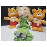 NWT Miss Piggy 18" & Fozzie 12"