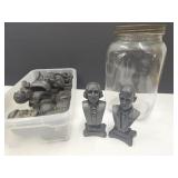 President Statues & Large Jar
