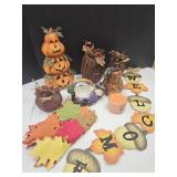 Fall Decor, Pumpkins, Scented Candle +
