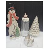 ChristmasTree, Treat Jar & Snowman