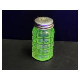Uranium Glass Salt Shaker
