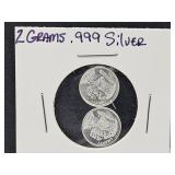 2 Grams .999 Indian Head / Buffalo Silver