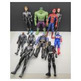 Lot of Ten  12" Marvel Figures