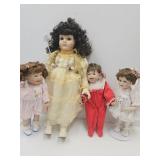 Lot Of Pretty Porcelain Dolls