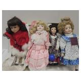Lot Of Pretty Porcelain Dolls