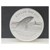 Australian 2 Oz $2 Killer Whale Coin