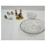 VTG Salt & Peppers,& Glass Serving Dishes