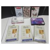Wrought Iron Mantle Hooks & Lot of Holiday Cards