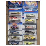 12 NIP Hot Wheels Toy Cars: Bus, Flyin