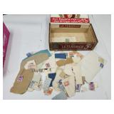 VTG Cigar Box Full of Stamps