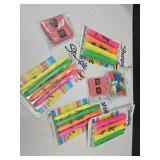 Lot Of Sharpies & Erasers