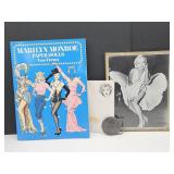 Framed Marilynh Monroe Picture, Belt Buckle & Pads