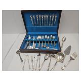Old Company Plate Utensils W Case
