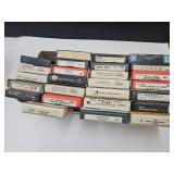 Lot Of Vintage 8 Track Tapes