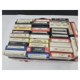Lot Of Vintage 8 Track Tapes