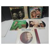 Record Albums- Louis Armstrong, Grease, +