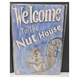 New Squirrel Metal Sign 8" x 12"