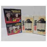 2 Security Lights & 2 Weber Lanterns