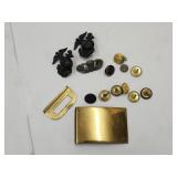 U.S. Military Buckle, Buttons, Marines & Army  Pi
