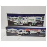 2 NIB Hess FIRE TRUCK &Truck w Racers