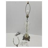 Table Lamp with Glass Prisms 32" h