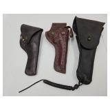 3 VTG Gun Holsters US, Rival, & Colt-