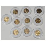 10 - 2000 P Sacagewa 1 Dollar Coins