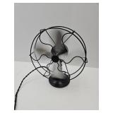 Vintage Working  Art Deco Fan Front is 10"w