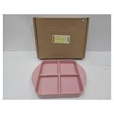 Pink Longaberger 8x8 Divided Dish