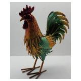 New Metal Rooster 12" Colorful
