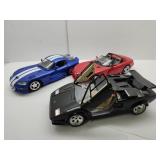 1/32 Scale Diecast Lambo & 2 Vipers