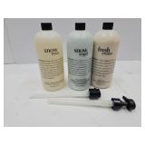 New 32 oz Ea Body Care Cream w 2 Pumps