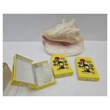 10" Conch Shell & Microscope  Prepared Slides