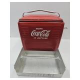 1954  Coca Cola Cooler With Tray 17 x 13 x 16"