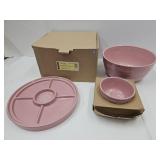 Pink Longaberger Multi Serving Kit