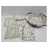 15" Longaberger Basket& Fabric-Daffodil, Botanica+