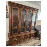 2 pc  Curio Cabinet 77 x 85" CICERO PICK UP