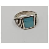 925 Sterling Silver Ring SZ 6 Turquoise?