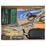 VTG Tools, Scissors, Bone Handle & Measuring Tap