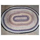 Heavy Braided Throw Rug  33 x 45"