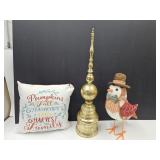 18"H Bird, Fall Throw Pillow & Decor
