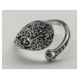 New 925 Silver Adjustable Ring