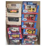 11 NIP Matchbox, NFL & Other Toy Cars & Trucks