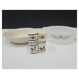 LONGABERGER 7 1/4 " Pyro-Rey Bowl & Shakers