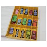 VTG Tootsie toy cars, Race Cars IN CASE