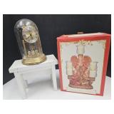 Angel Candle Holder, Wood Stool, Anniv. Clock sees