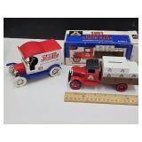 Pepsi Die Cast Bank Truck with key & Ertl Bank trk