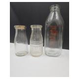 Milk Bottles Half P 3 Cent, Qt McLaughlin +