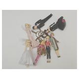 Lot Of Barbie Doll Key Chains